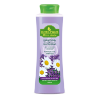 Шампунь-бальзам 2в1 Herb`s Planet Ромашка и лаванда, укрепление и уход для ослабленных волос 500мл (4820107500649)
