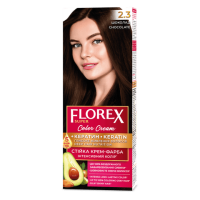 Стійка крем-фарба для волосся Florex Super Шоколад 2.3, 1 шт (4823001602013)