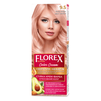 Стойкая крем-краска для волос Florex Super Талая вода 9,5, 1 шт (4823001604826)