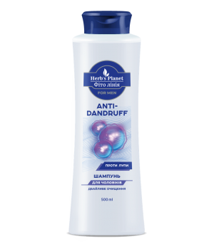 Шампунь для волосся Фіто лінія Herb`s Planet for mеn Anti-Dandruff, 500 мл (4823001607995)