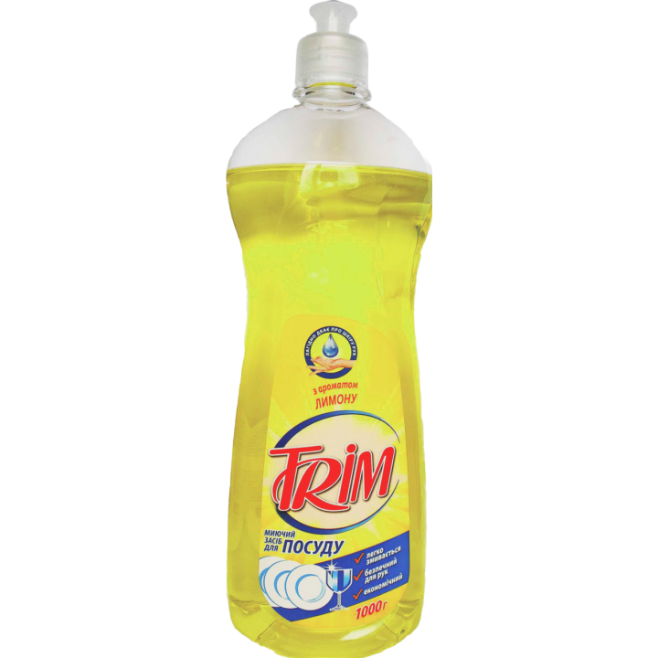  Моющее средство  Trim Dishwashing Liquid с ароматом лимона 1л (4820074491100)