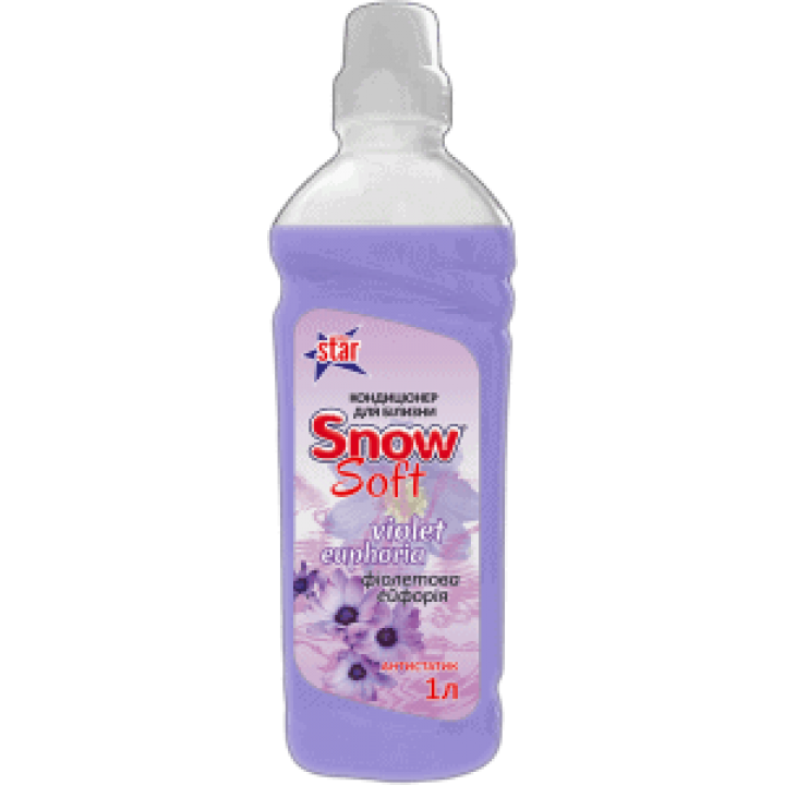 Средство для смягчения тканей Snow Soft с ароматом Violet Euphoria 1л (5946004008619)
