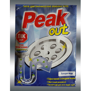 Средство для прочистки труб Peak out Для холодной воды 60г (5201137050134)