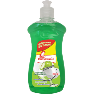 Средство для мытья посуды Розумница ЗЕЛЕНОЕ ЯБЛОКО 500мл (4820074491322)