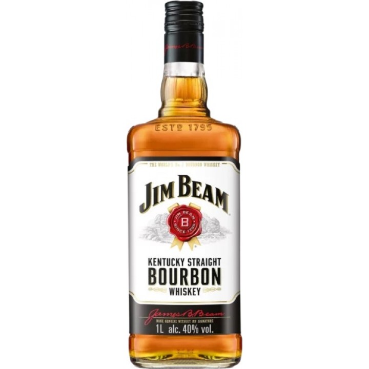 Виски Jim Beam White 4 года выдержки 40% 1 л (5010196092142)