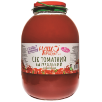 Сік овочевий томатний "Наш Продукт і К"  стерилізований 3л (4820189360018)