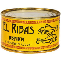 Бички у томатному соусі, ж/б № 5 El Ribas 240 г (4820143190156)