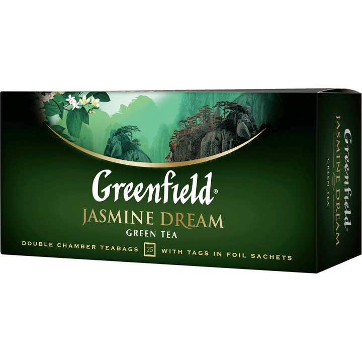 Чай зелений Greenfield Jasmine Dream з жасмином 25х2 г