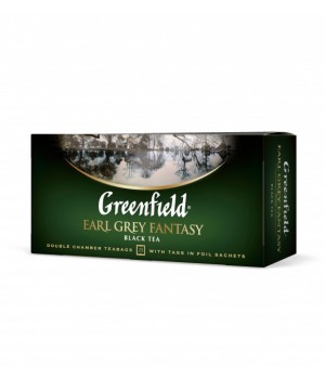 Чай чорний Greenfield Earl Grey Fantasy з бергамотом 25х2 г