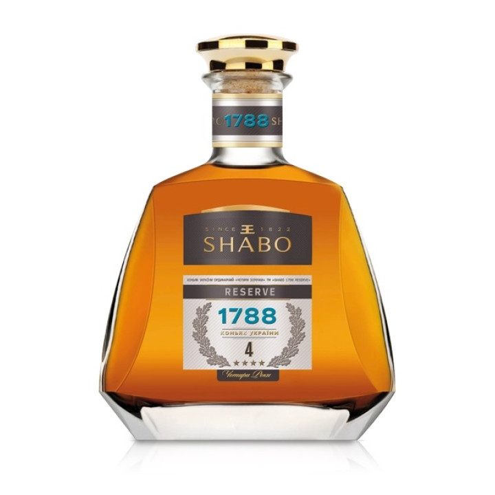 Бренді України Shabo Reserve +1788 4 роки витримки 0.5 л 40% (4820070404364)