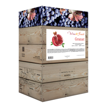 Вино "Wine&Frut" ароматизированное красное со вкусом граната 10 л (4820179625806)