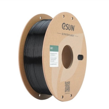 Філамент eSun PET, суцільний чорний (solid black), 1 кг