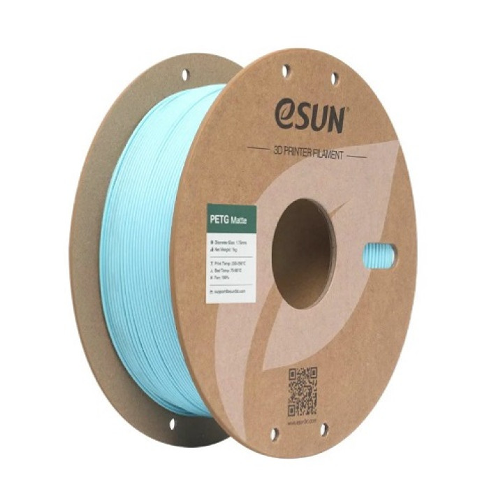 Філамент eSun PETG-Matte, світло-блакитний, 1кг/рулон, з паперовою втулкою, 1,75мм