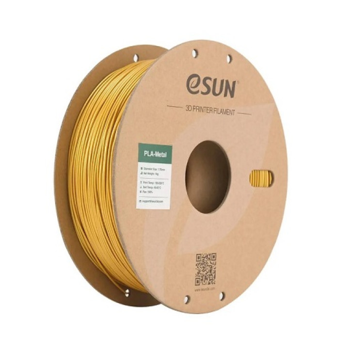 Філамент eSun PLA-Metal, золотистий, 1кг/рулон, з паперовою втулкою, 1,75мм