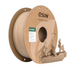 Філамент eSun PLA-Wood, осиковий, 1кг/рулон, з паперовою втулкою, 1,75мм