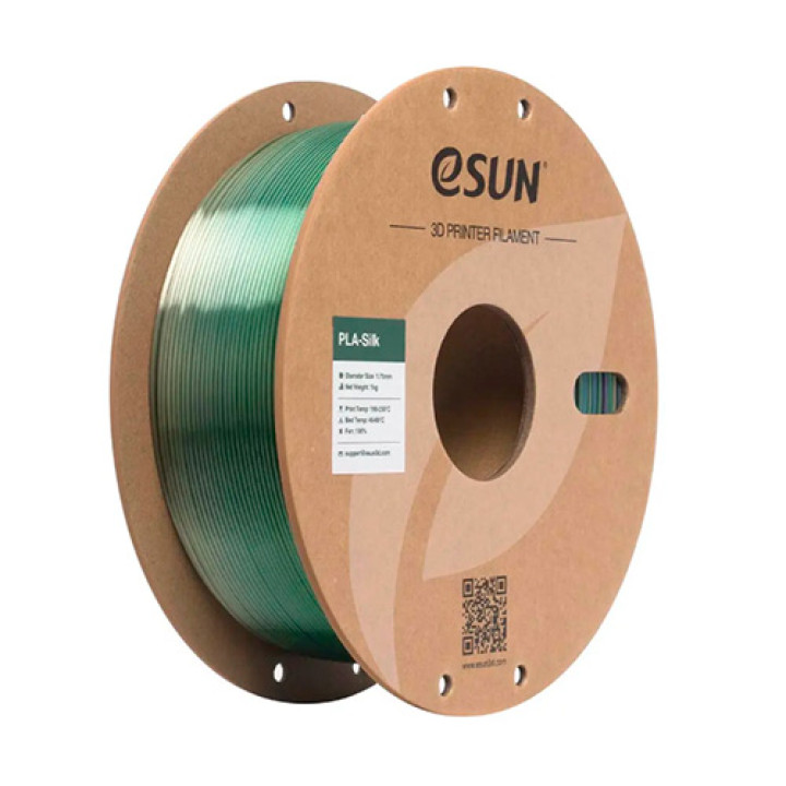 Филамент eSun PLA-Silk Rainbow, универсальный, 1кг/рулон, с бумажной втулкой, 1,75мм