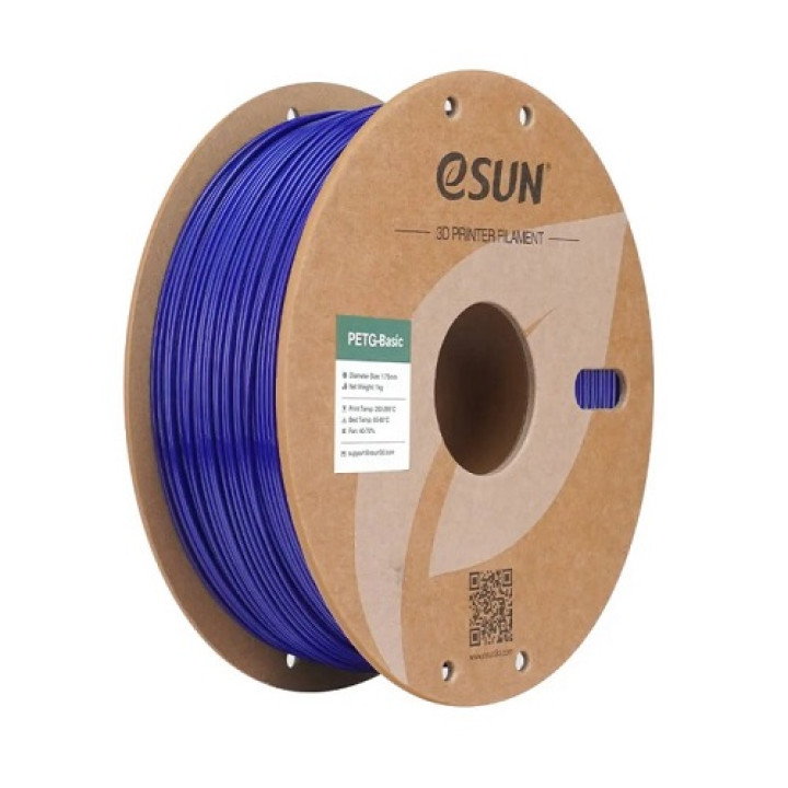 Филамент eSun PETG-Basic, голубой, 1кг/рулон, с бумажной втулкой, 1,75мм