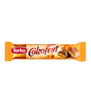 Шоколад Torku Cokofest молочний  з карамельною начинкою 35 г (8690120042114)