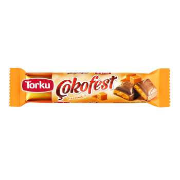 Шоколад Torku Cokofest молочний  з карамельною начинкою 35 г (8690120042114)
