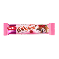 Шоколад Torku Cokofest молочний  з малиновою начинкою 35 г (8690120056234)