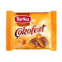 Шоколад Torku Cokofest молочный шоколад с карамельной начинкой 60г (8690120075839)