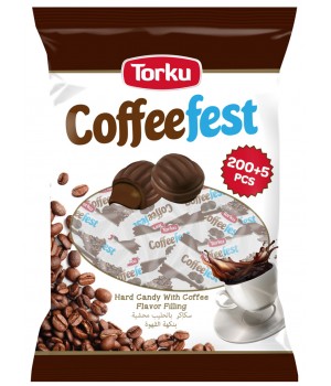 Цукерки Torku Coffefest з молочним смаком та кавовим наповнювачем 1000 г