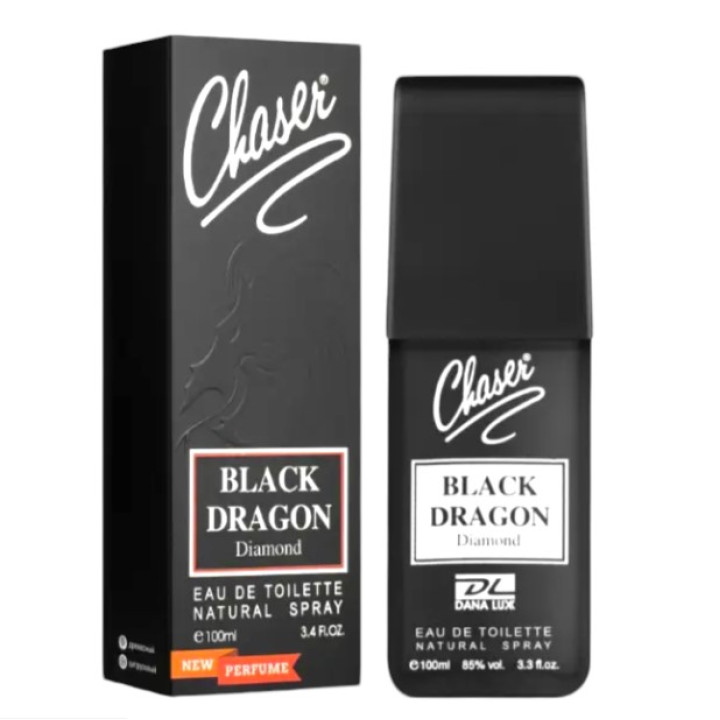 Туалетная вода для мужчин CHASER BLACK DRAGON DIAMOND 100 ml
