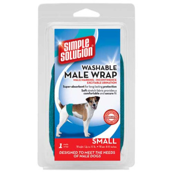 Simple Solution Washable Male Wrap Small – многоразовая гигиеническая подкладка-протектор для кобелей малая, 6 шт