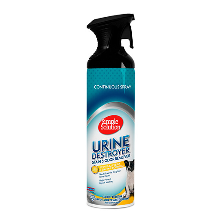 Simple Solution Odor & Urine Destroyer – средство для нейтрализации мочи собак на коврах и текстильных изделиях, 502мл