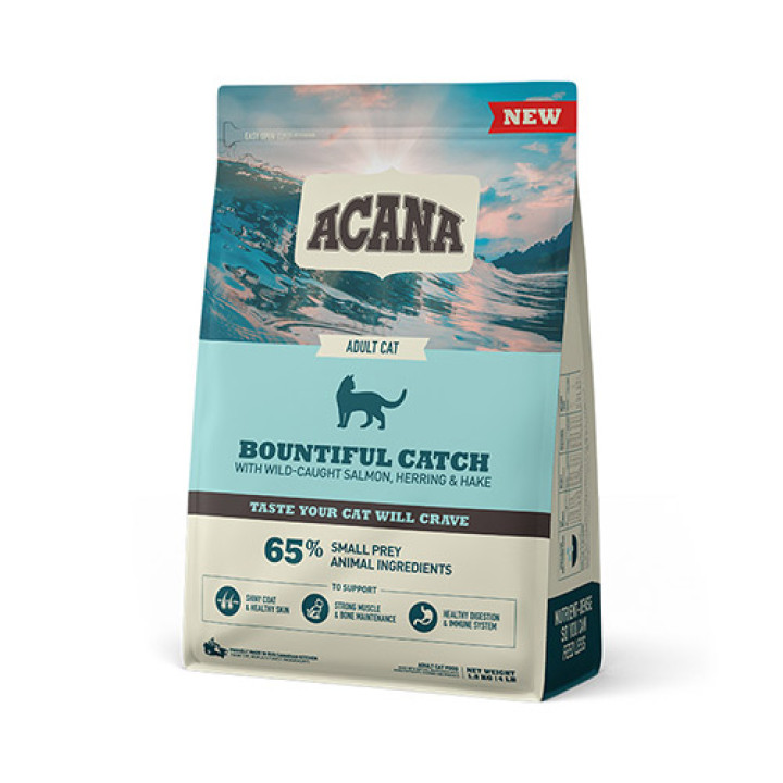 Acana Bountiful Catch Cat - корм Акана Баунтіфул Кетч для дорослих котів 1.8 кг