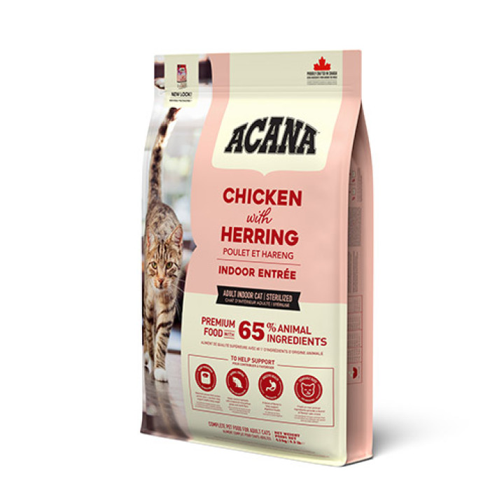 Acana Indoor Entree Cat - корм Акана Индор Энтре для взрослых котов 4.5 кг
