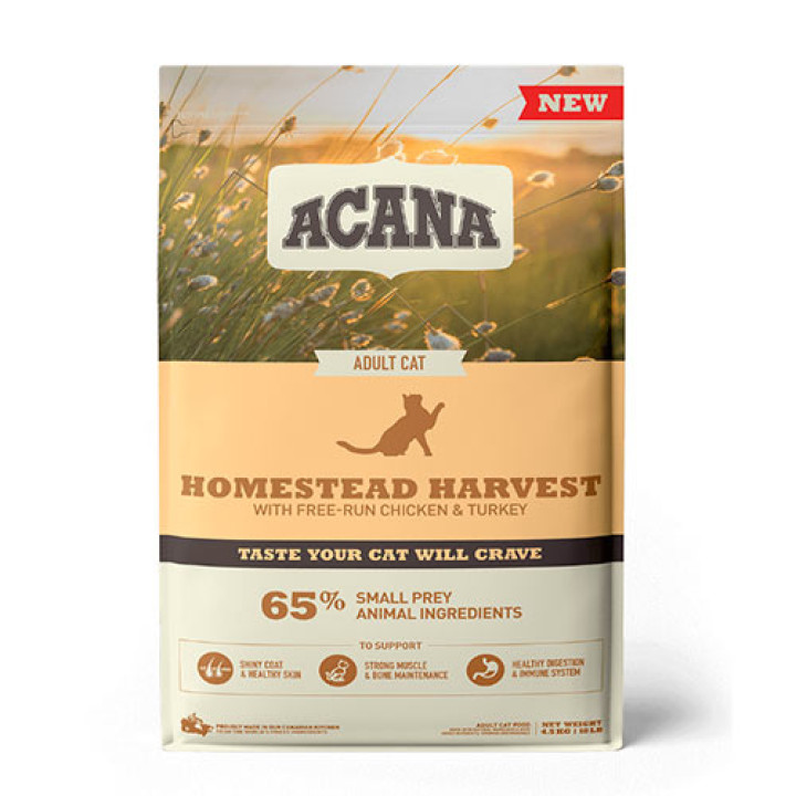 Acana Homestead Harvest Cat - корм Акана Хомстед Харвест для взрослых котов 4.5 кг
