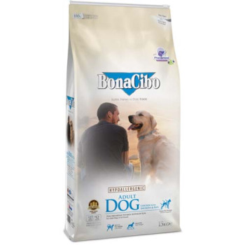 Сухий корм BonaCibo Adult Dog Chicken&Rice with Anchovy для дорослих собак всіх порід з куркою, рисом та анчоусами, 15 кг