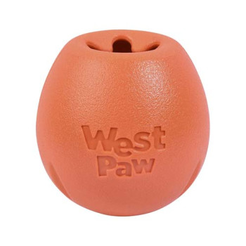 Іграшка для собак West Paw Rumbl Large Melon велика помаранчева 10см
