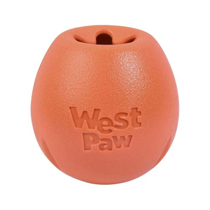 Іграшка для собак West Paw Rumbl Large Melon велика помаранчева 10см