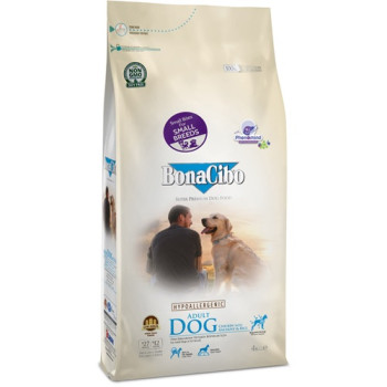 Сухий корм BonaCibo Adult Dog Small Breed Chicken&Rice with Anchovy для дорослих собак дрібних порід з куркою, рисом та анчоусами 4 кг