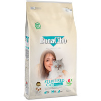 Сухой корм BonaCibo Adult Cat Sterilised Salmon с лососем для взрослых стерилизованных кошек и кошек с избыточным весом 5 кг