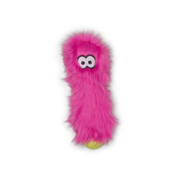 Іграшка пищалка для собак West Paw Custer Hot Pink пухнаста рожева 26см
