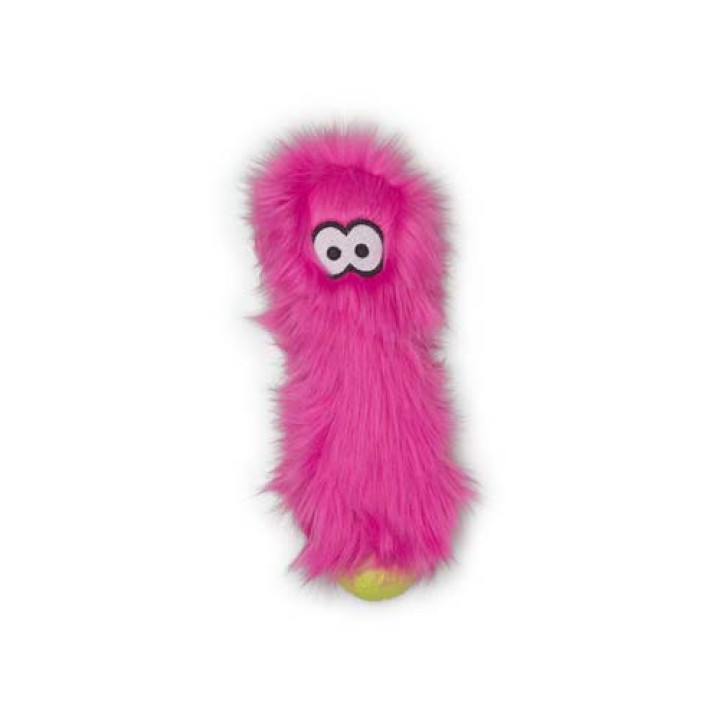 Іграшка пищалка для собак West Paw Custer Hot Pink пухнаста рожева 26см