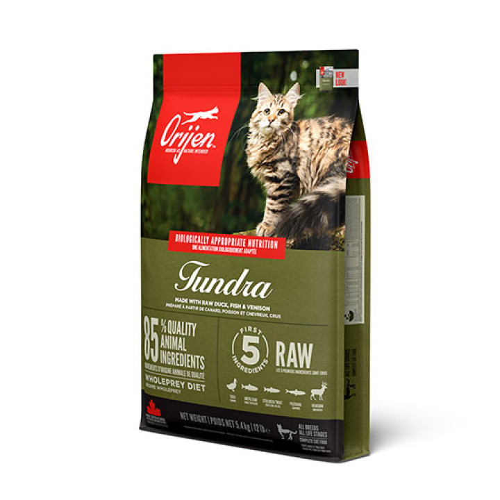 Orijen Tundra Cat - корм Ориджен Тундра Кэт для кошек всех пород и стадий жизни 5.4 кг