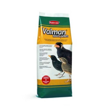 Padovan Valman Black pellets - корм для насекомоядных птиц, майнов и других птиц, 1 кг