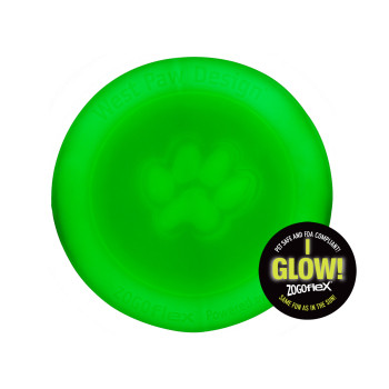 West Paw Zisc Large - іграшка-фрісбі Вест Пау Зіск більша для собак світиться 22 см