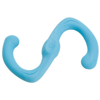 West Paw Bumi Small Aqua - іграшка Вест Пау Бумі Аква S-образна маленька для собак блакитна 21 см (ZG050AQA)