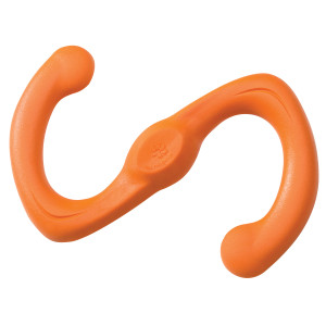 West Paw Bumi Large Aqua - игрушка Вест Пау Буми Аква S-образная большая для собак оранжевая 24 см