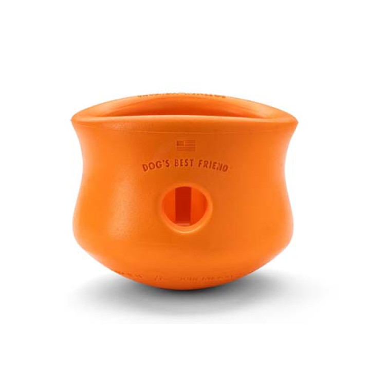 Игрушка для собак West Paw Toppl XLarge Tangerine для лакомств очень большая оранжевая