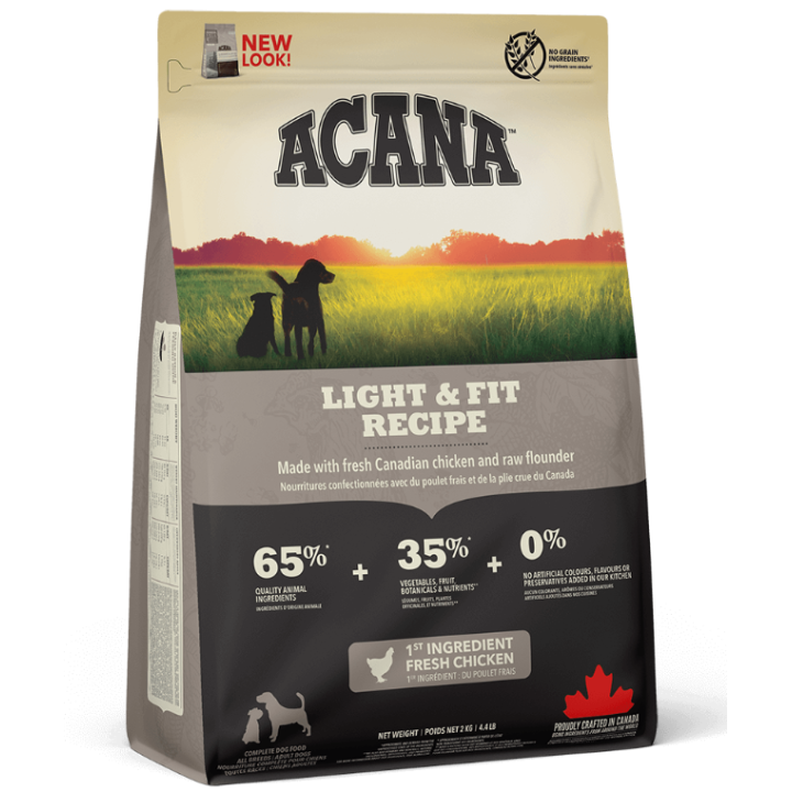 Acana Heritage Light & Fit - корм Акана для собак з надлишковою вагою 2 кг (a51220)