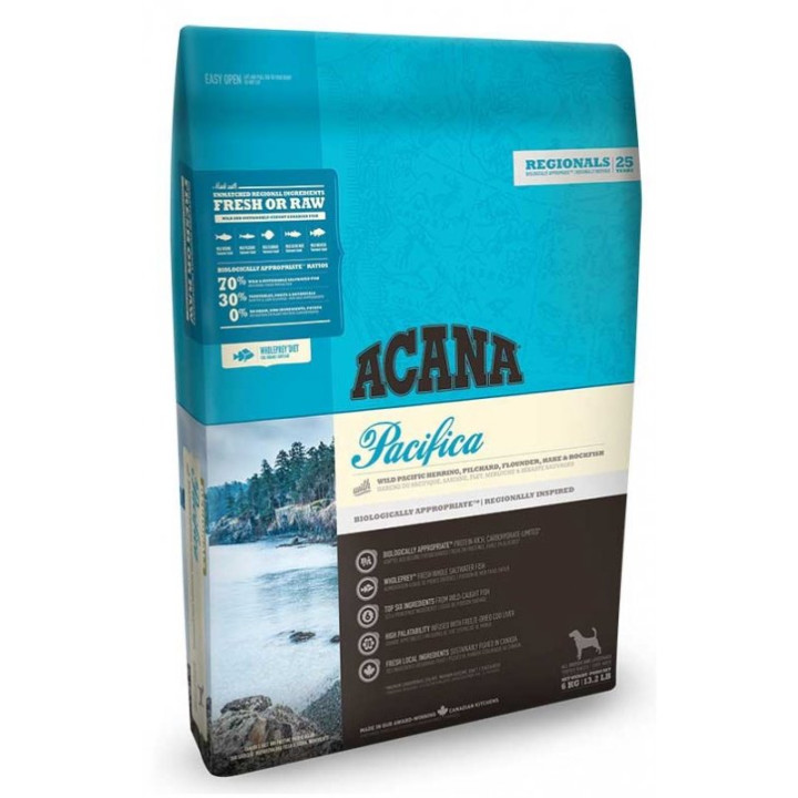 Acana Pacifica Dog - корм Акана с океанической рыбой для собак 6 кг (a54160)