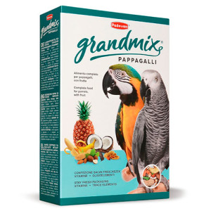 Padovan GrandMix Pappagalli - комплексный основной корм Падован для крупных попугаев 600 г (PP00186)