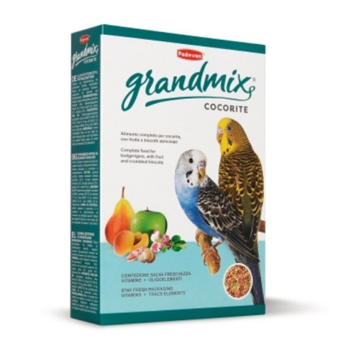 Padovan GrandMix Cocorite - комплексный корм Падован для маленьких попугаев 400 г (PP00276)