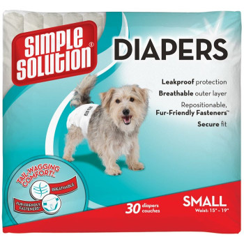 Simple Solution Disposable Diapers Small - гигиенические подкладки для собак малые, 30шт